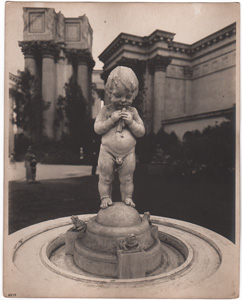 Boy and Frogs statue